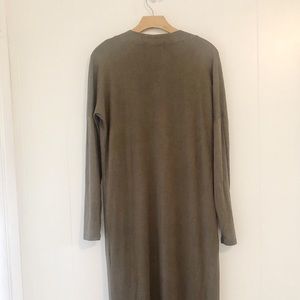Mustard Seed Sweaters - Long Green Cardigan Duster With Pockets Mustard Seed Sweaters - Long Green Cardigan Duster With Pockets